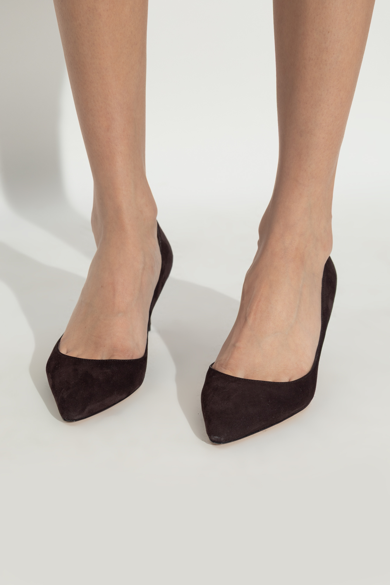 パンプス Jimmy Choo SHOES (ROMY60KDU COFFEE) Jimmy Choo Suede heeled shoes 
